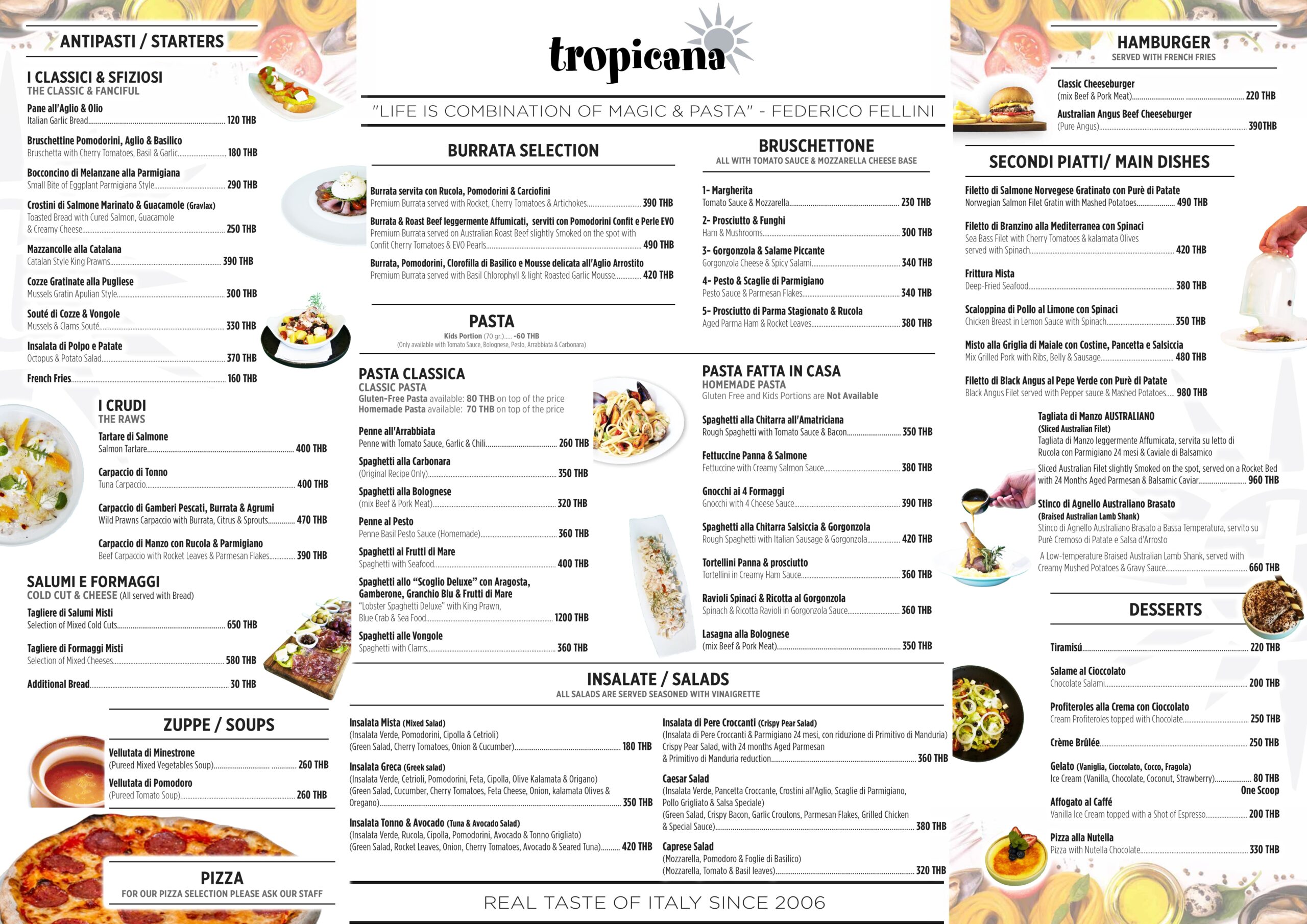 Tropicana Menu Food A2