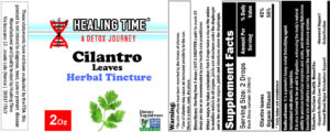 HT Cilantro Tincture Label