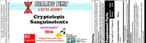 HT Cryptolepis Sanguinolenta Label